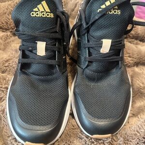 Adidas Black and Gold Athletic Shoes